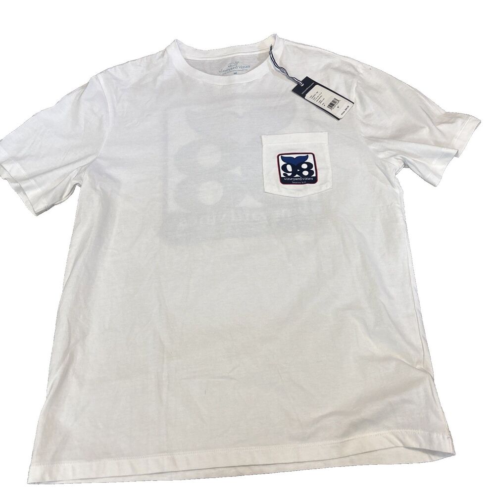 NEW NWT Vineyard Vines Whale T Shirt Men’s M Fish Logo - Beacon Hill 98